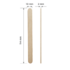 Wooden Wax Applicator Stick №3 STALEKS PRO (Spatula) 114x10 Mm (100 Pcs)